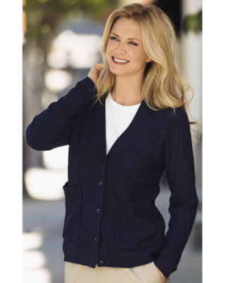 Textured V-Neck Cardigan 