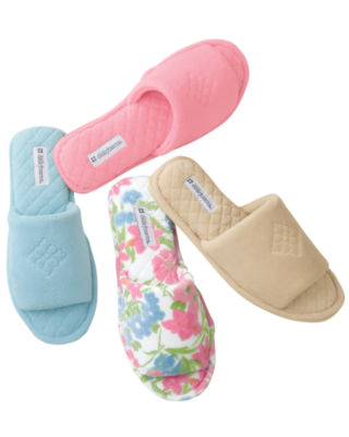 Quilted Terry Scuff Slippers