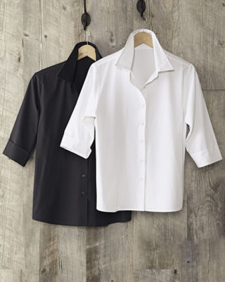 Woven Button-Front Shirt