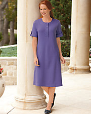 Classic Henley Knit Dress