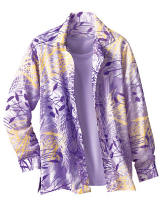 Pink Botanical Breezes Twinset