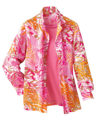 Turquoise Botanical Breezes Twinset