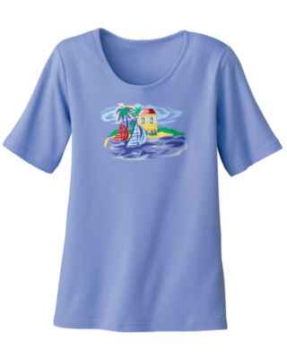 Blue Summerwinds Tee
