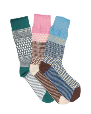 Blue Gallery Crew Socks