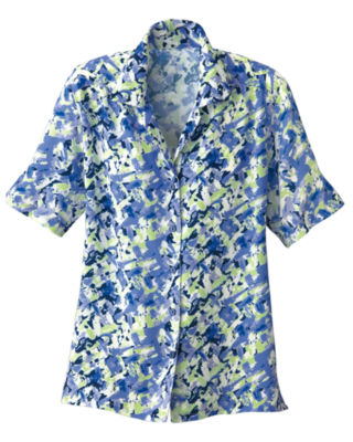 Abstract All-Over Print Campshirt