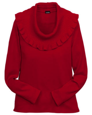 Ruffle Neckline Sweater
