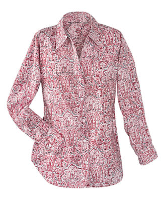 Abstract Print Paisley Shirt