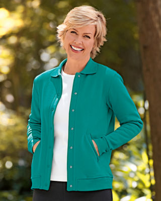 Fleece Snap Front Jacket