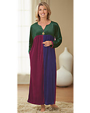 Color Blocked Zip Velour Lounger