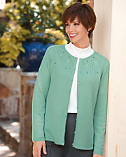 Cable Detail Cardigan Sweater