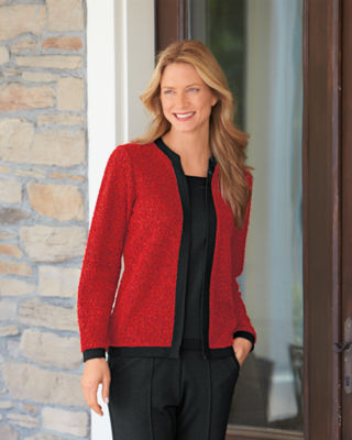 Bouclé Sweater Two-fer