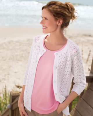 Cotton Crochet Cardigan