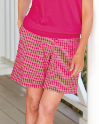 Seersucker Plaid Shorts