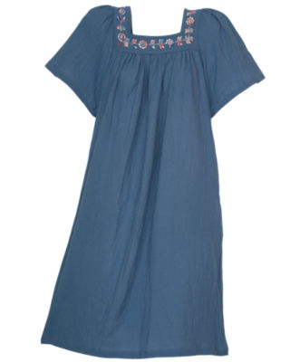 Embroidered Petals Lounge Dress