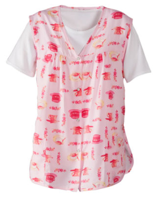 Pink Print Cobbler Apron
