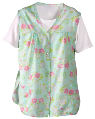 Mint Floral Printed Cobbler Apron