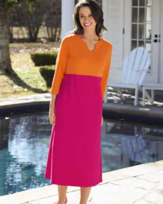 Tropical Colorblock Dress