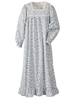 Floral Flannel Nightgown 