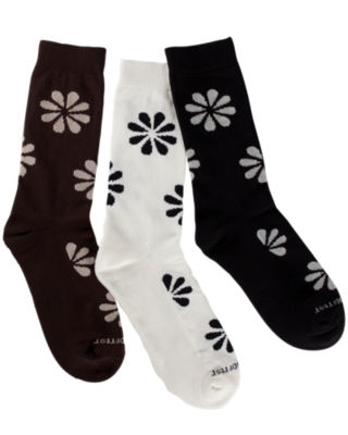 Flower Pattern Trouser Socks