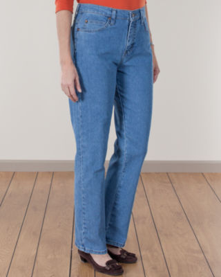 Bleached Relaxed Fit Straight Leg Jeans