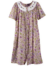 Printed Scoop Neck Duster
