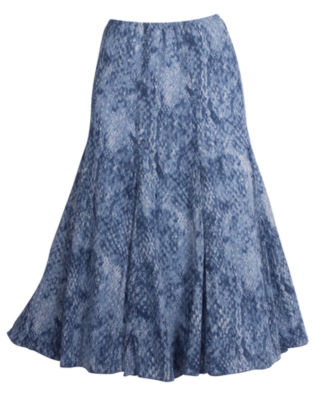 Printed Crinkle Skirt