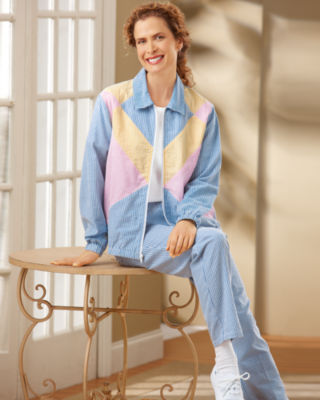 Seersucker Pants Set