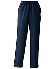 White Comfort Waist Gabardine Pants