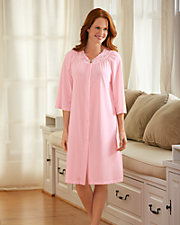 Embroidered Roses Robe