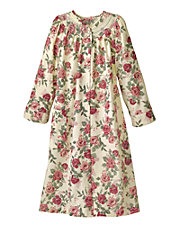 Floral Flannel Duster