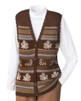 Jacquard Sweater Vest