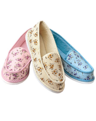 Floral Moccasins Slippers