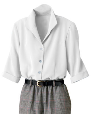 White 3/4 Sleeve Blouse