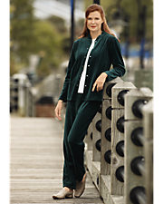 Snap Front Velour Set