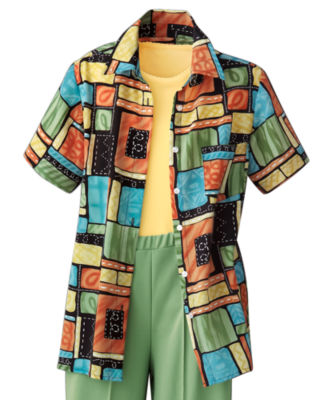 Block Print Short Sleeve Tunic