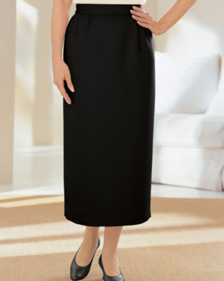 Long Fully-Lined Straight Skirt
