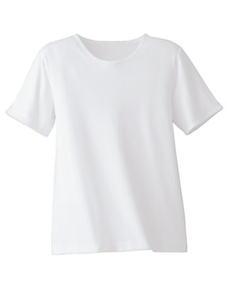 White Knit Tee