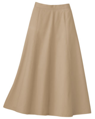 Stonewash Denim Gored Skirt