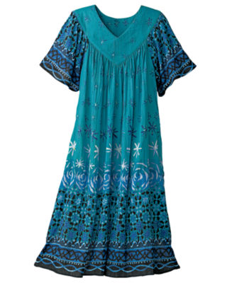 Double Border Crinkle Dress