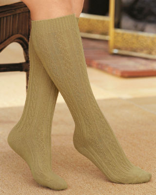 Washable Wool Blend Knee Socks