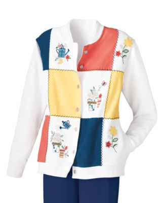 Floral Patchwork Cardigan