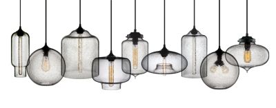 Modern Pendant Lights in Bubbled Effervescent