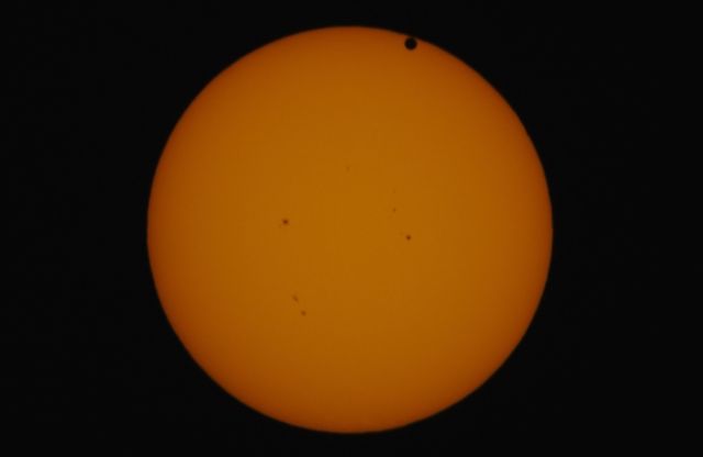Second Contact of Venus Transit