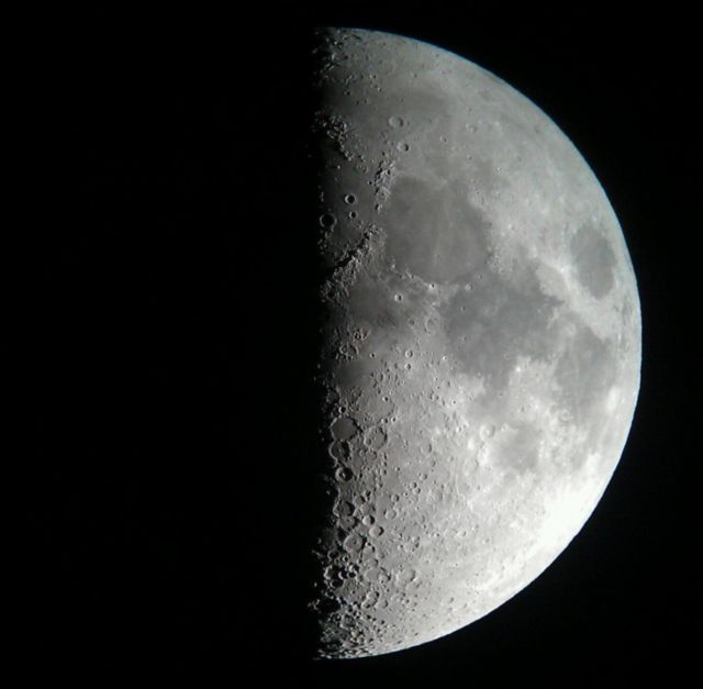 Half Moon, minus one day Astronomy Images at Orion Telescopes