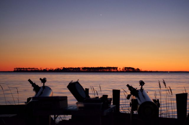 XT8s Scanning for Planets at Sunset