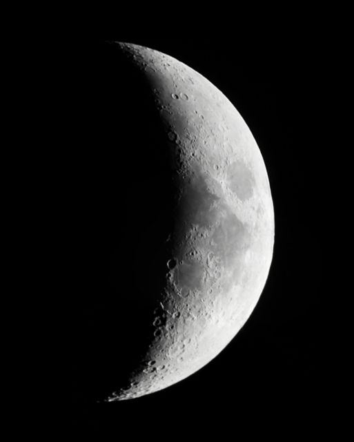 Waxing Crescent Moon | Astronomy Images At Orion Telescopes