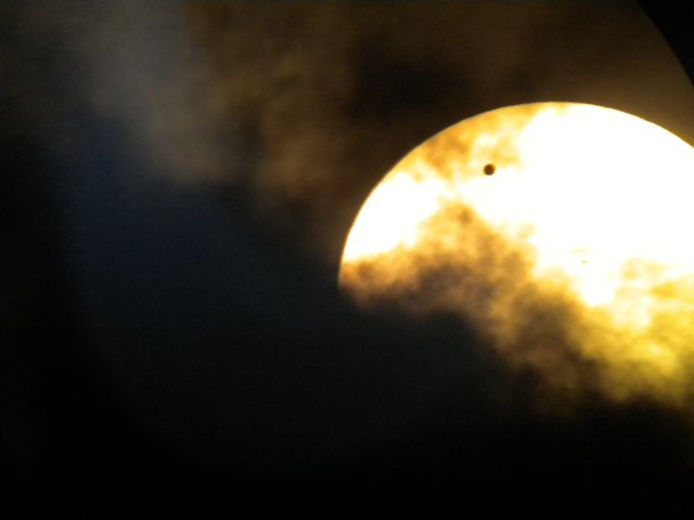 Venus Transit with Cloud