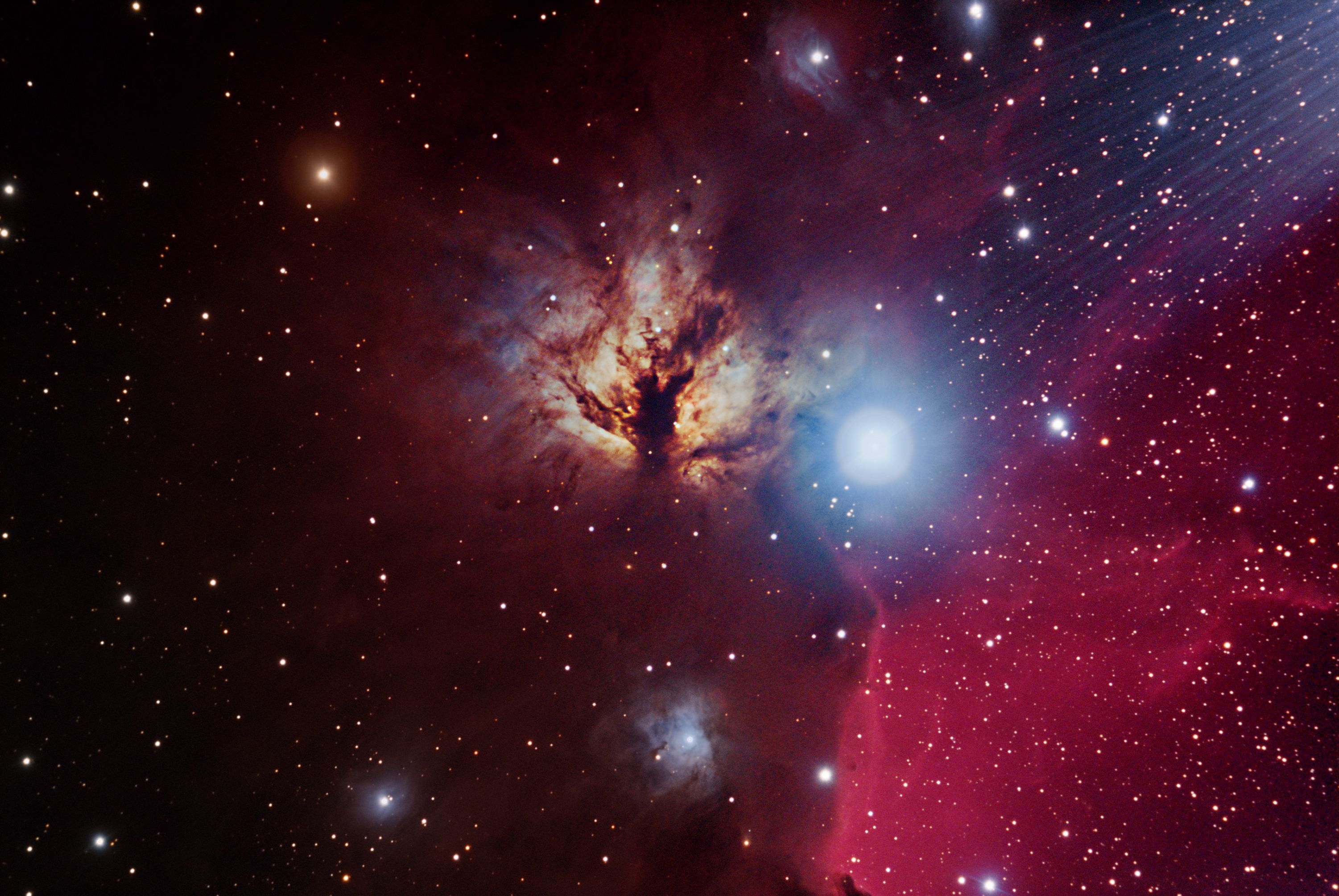 NGC2024 Flame Nebula in Orion Astronomy Pictures at Orion Telescopes