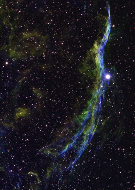 NGC 6960 - Hubble Pallet Version 2