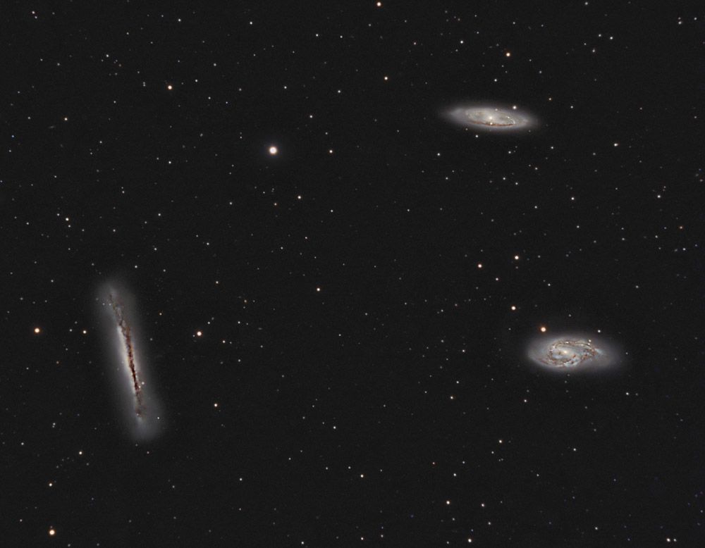 M65, M66, NGC 3628 - The Leo Triplet